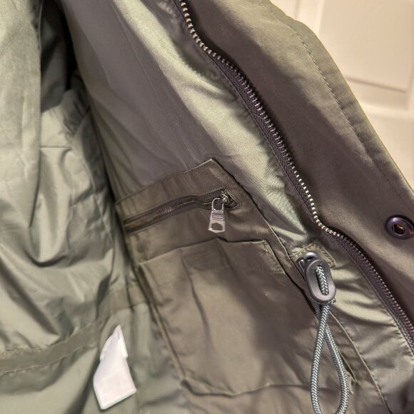 Banana Republic Hooded 4-Pocket Olive Green Field Jacket, Size M - Picture 5 of 7